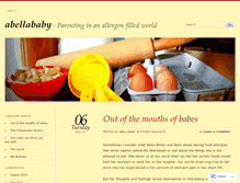 Tablet Screenshot of abellababy.wordpress.com