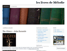 Tablet Screenshot of leslivresdemelodie.wordpress.com