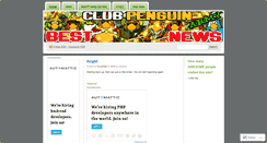 Desktop Screenshot of bestclubpenguinarmynews.wordpress.com