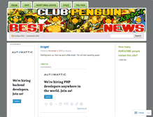 Tablet Screenshot of bestclubpenguinarmynews.wordpress.com