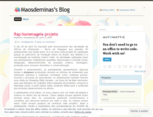 Tablet Screenshot of maosdeminas.wordpress.com
