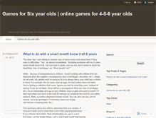 Tablet Screenshot of gamesforsixyearolds.wordpress.com