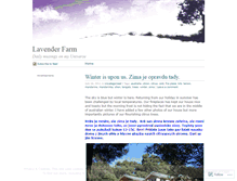 Tablet Screenshot of lavenderfarm.wordpress.com