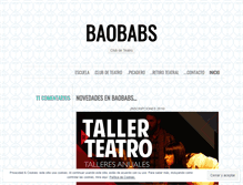Tablet Screenshot of espaciobaobabs.wordpress.com