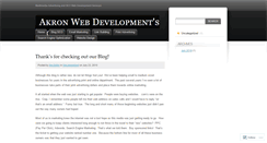 Desktop Screenshot of akronwebdevelopment.wordpress.com