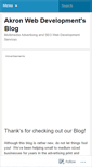 Mobile Screenshot of akronwebdevelopment.wordpress.com