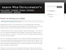 Tablet Screenshot of akronwebdevelopment.wordpress.com