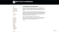 Desktop Screenshot of debtwatchharrisburg.wordpress.com