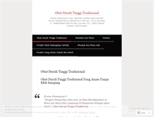 Tablet Screenshot of oobatdarahtinggitradisional.wordpress.com
