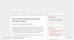 Desktop Screenshot of greentechcarpetcleaning.wordpress.com