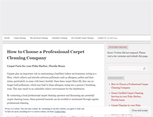 Tablet Screenshot of greentechcarpetcleaning.wordpress.com