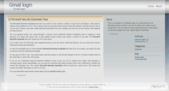Desktop Screenshot of gmaillogin.wordpress.com