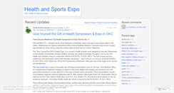 Desktop Screenshot of healthandsportsexpo.wordpress.com