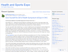 Tablet Screenshot of healthandsportsexpo.wordpress.com