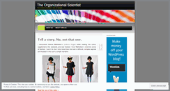 Desktop Screenshot of organizationalscientist.wordpress.com