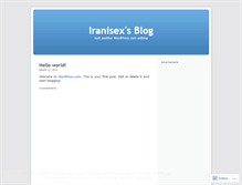 Tablet Screenshot of iranisex.wordpress.com