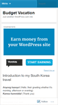 Mobile Screenshot of budgetvacation.wordpress.com