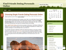 Tablet Screenshot of friendsxdating.wordpress.com