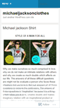 Mobile Screenshot of michaeljacksonclothes.wordpress.com