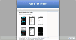 Desktop Screenshot of goodformobile.wordpress.com