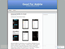 Tablet Screenshot of goodformobile.wordpress.com
