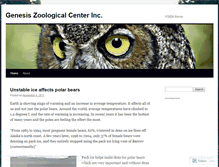 Tablet Screenshot of genesiszooci.wordpress.com