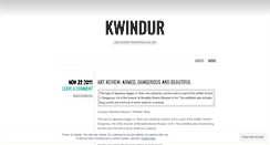 Desktop Screenshot of kwindur.wordpress.com
