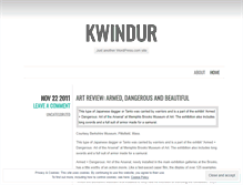 Tablet Screenshot of kwindur.wordpress.com