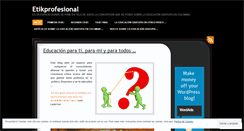 Desktop Screenshot of etikprofsional.wordpress.com