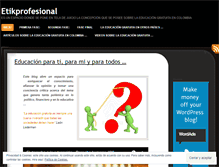 Tablet Screenshot of etikprofsional.wordpress.com
