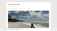 Desktop Screenshot of mariabmahler.wordpress.com