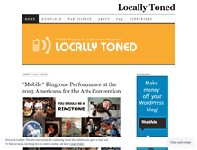 Tablet Screenshot of locallytoned.wordpress.com