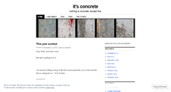 Desktop Screenshot of itsconcrete.wordpress.com