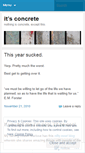 Mobile Screenshot of itsconcrete.wordpress.com