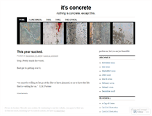 Tablet Screenshot of itsconcrete.wordpress.com