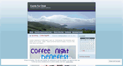 Desktop Screenshot of eventsforchrist.wordpress.com
