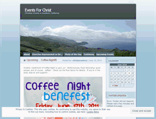 Tablet Screenshot of eventsforchrist.wordpress.com