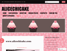 Tablet Screenshot of alicechicake.wordpress.com
