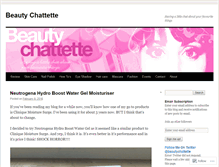 Tablet Screenshot of beautychattette.wordpress.com