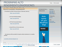 Tablet Screenshot of programasaltarentabilidad.wordpress.com