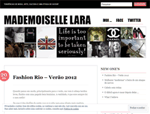 Tablet Screenshot of mademoisellelara.wordpress.com