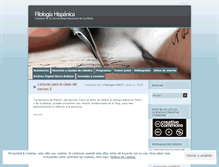 Tablet Screenshot of filologiaunlp.wordpress.com