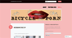 Desktop Screenshot of bicycleporn.wordpress.com