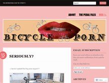 Tablet Screenshot of bicycleporn.wordpress.com