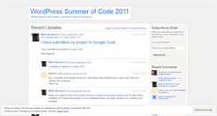 Desktop Screenshot of gsoc2011.wordpress.com