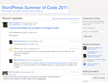 Tablet Screenshot of gsoc2011.wordpress.com