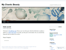 Tablet Screenshot of mychaoticbeauty.wordpress.com