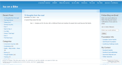 Desktop Screenshot of isaonabike.wordpress.com