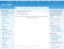 Tablet Screenshot of isaonabike.wordpress.com