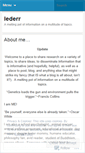 Mobile Screenshot of lederr.wordpress.com